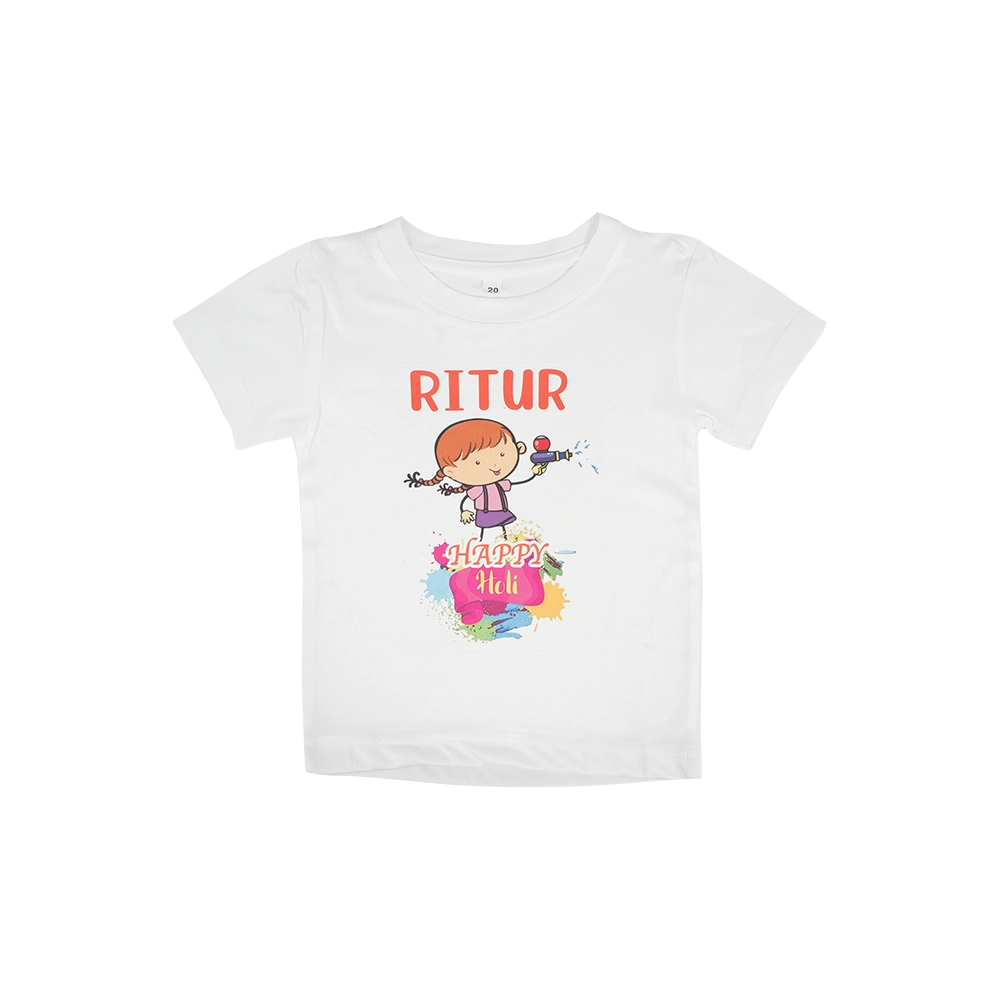 Buy Holi Special Name Printed Kids T Shirt